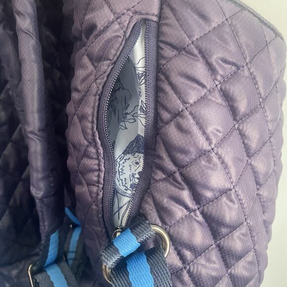 Oliver Thomas Backpack Womens Metallic blue Quilted Tennis Racket bag - Picture 10 of 16